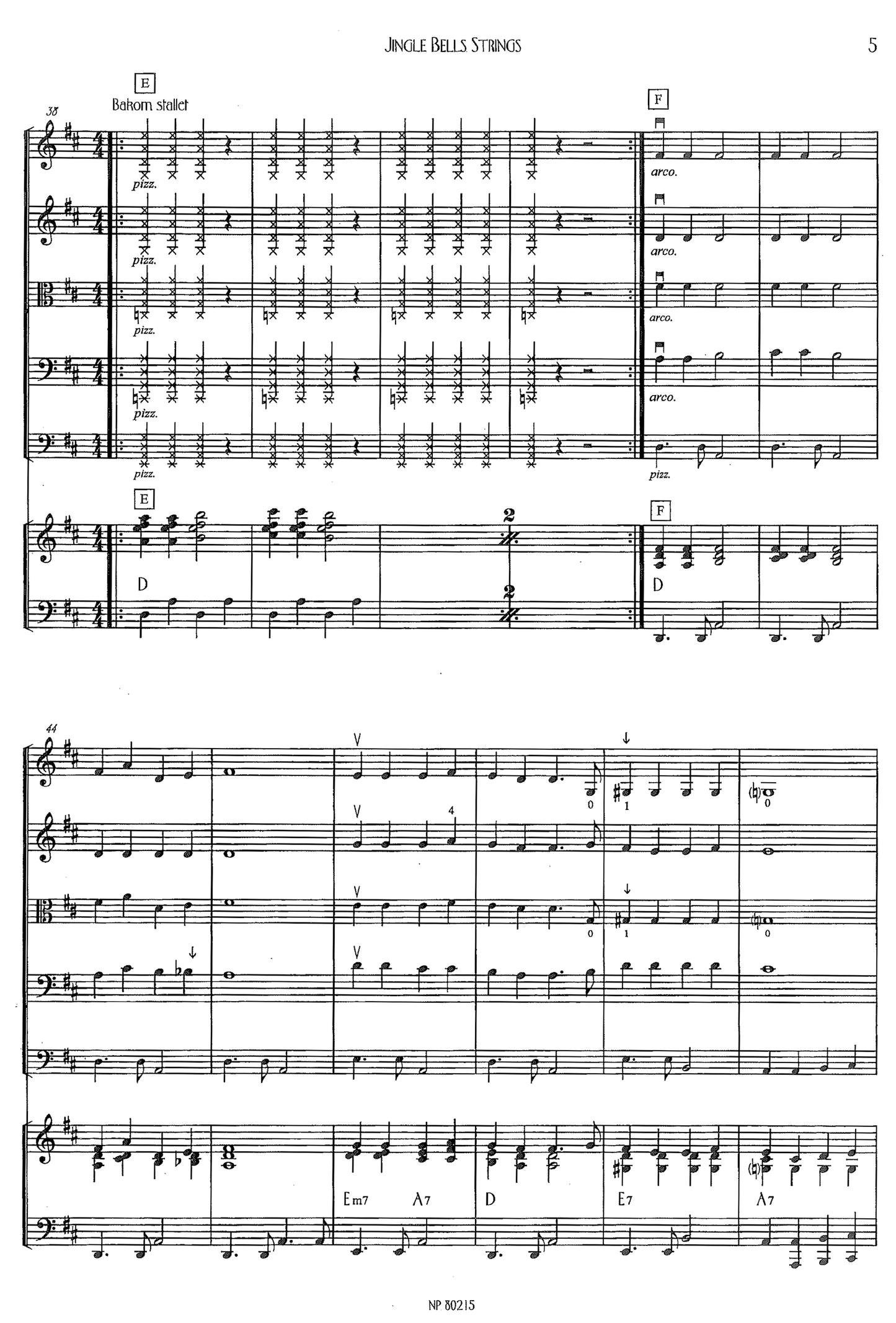 Musik för stråkorkester: Jingle Bells Strings