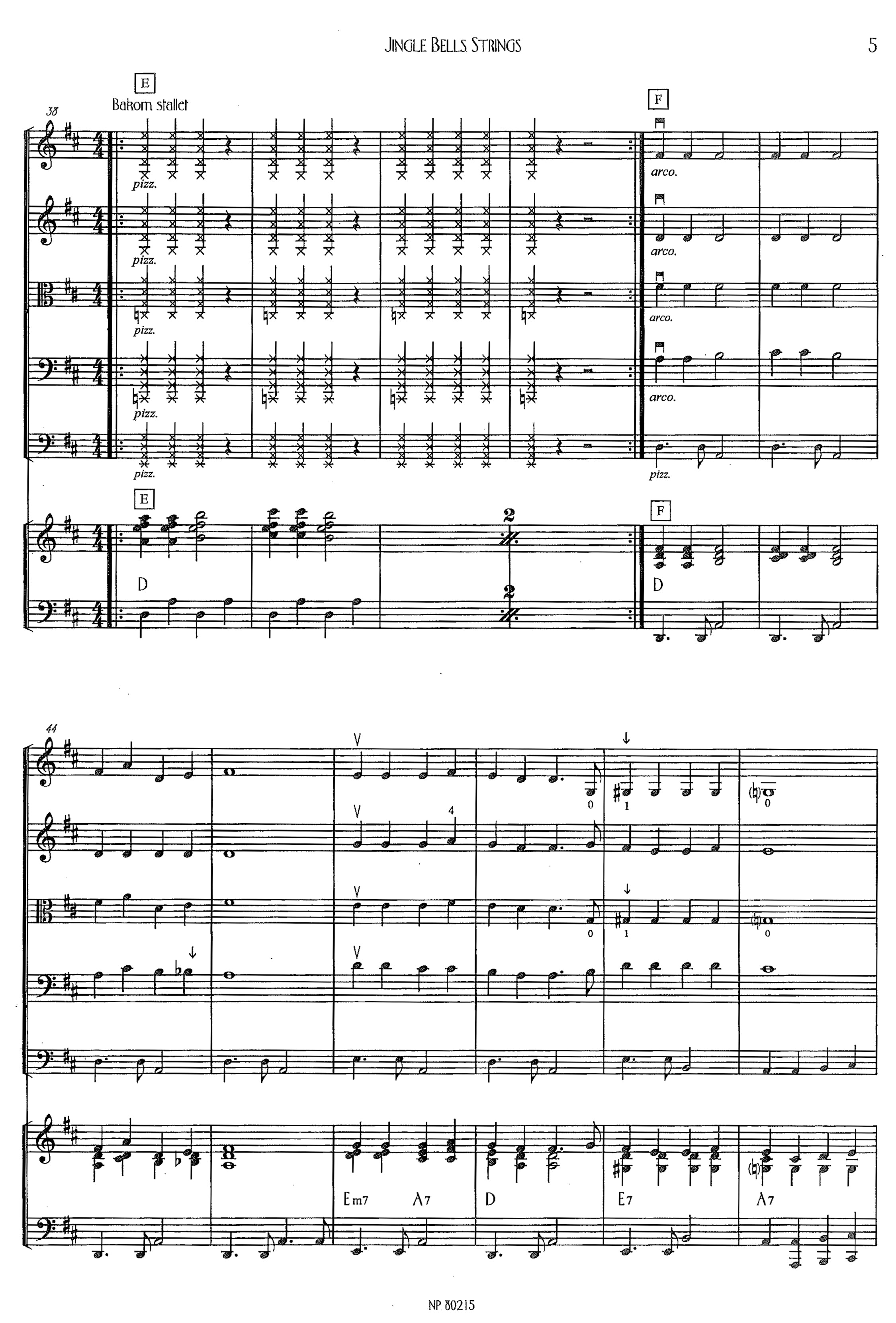 Musik för stråkorkester: Jingle Bells Strings