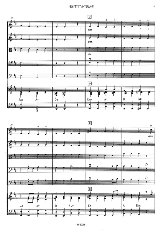 Musik för stråkorkester: Hej mitt vinterland