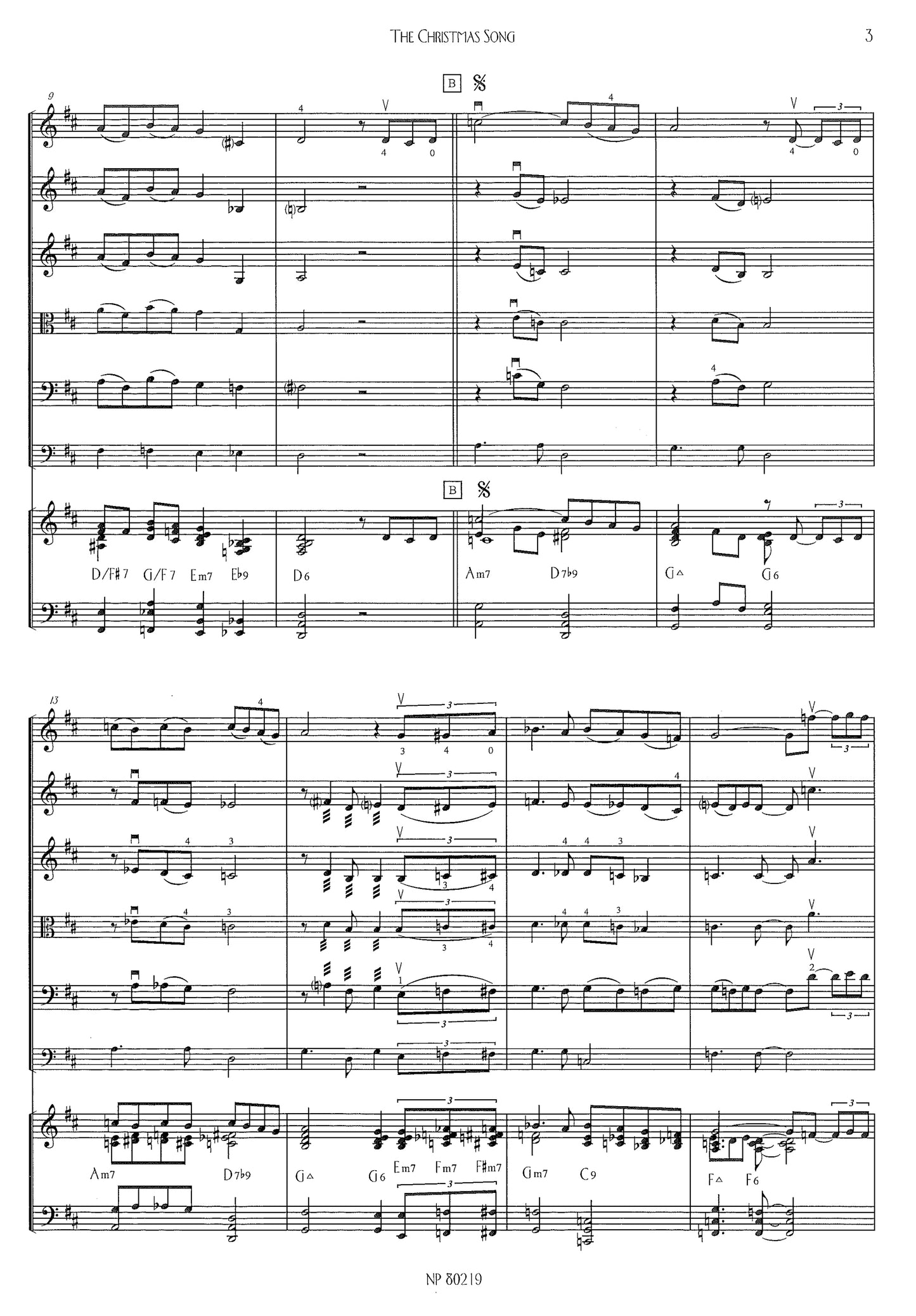 Musik för stråkorkester: The Christmas Song