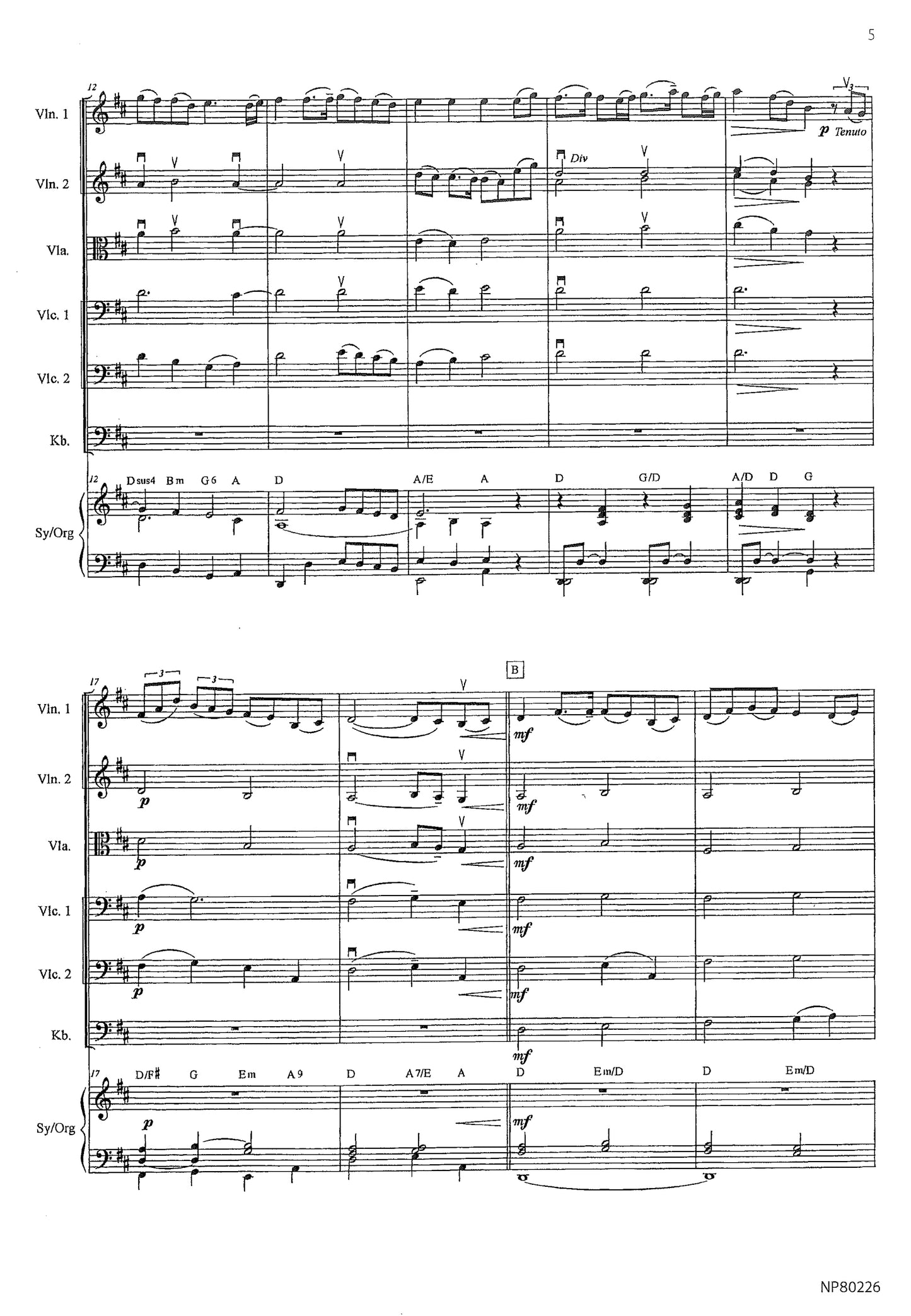 Musik för stråkorkester: Koppången