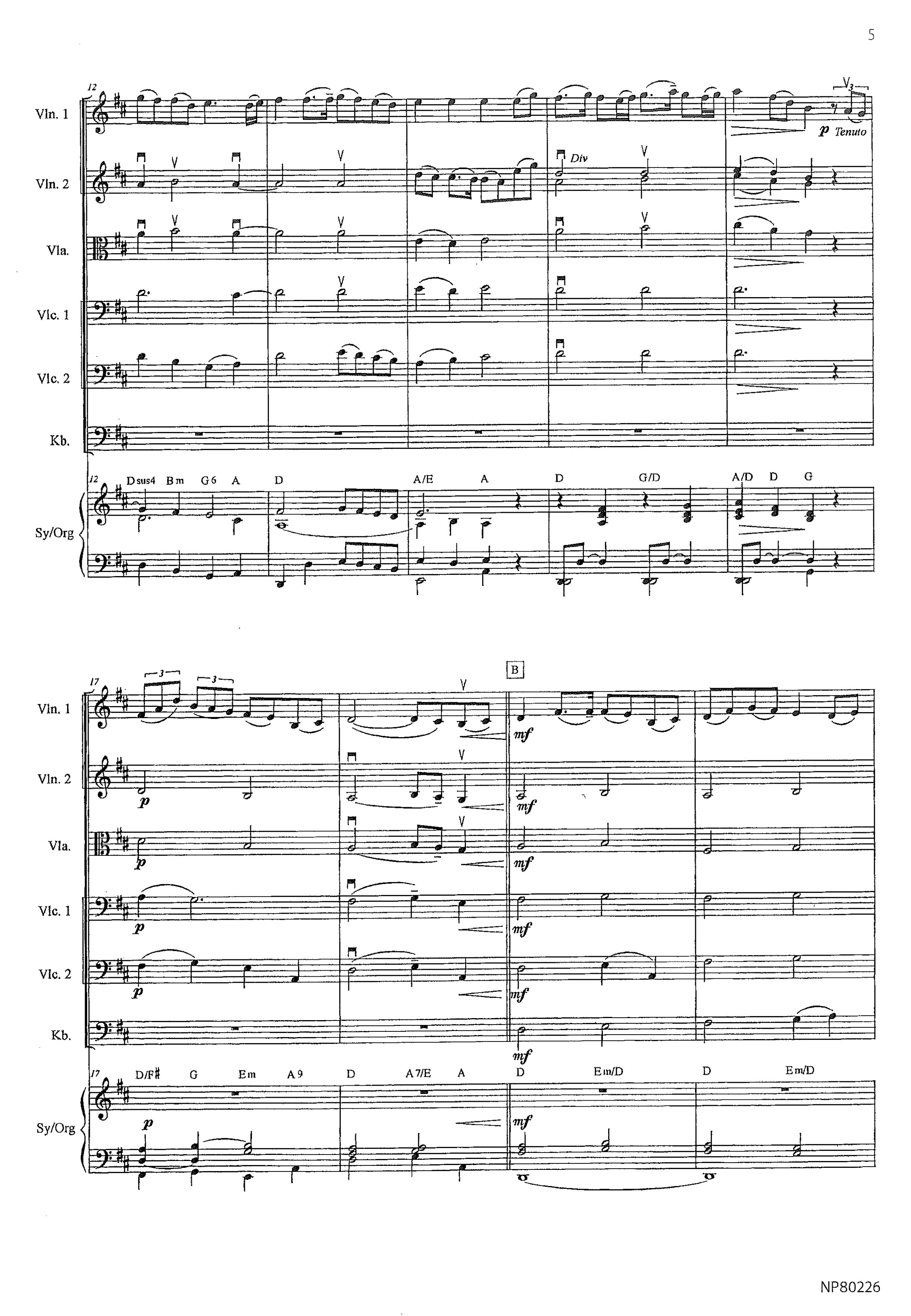 Musik för stråkorkester: Koppången