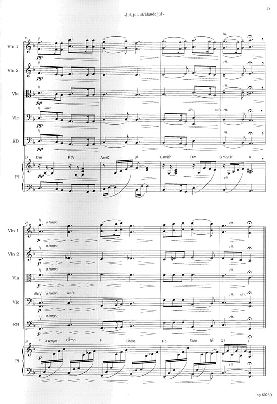 Musik för stråkorkester: 4 x JUL