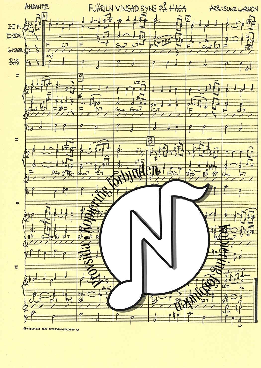 Fjäriln vingad: Flöjtkvartett