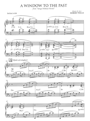Robert Wells: Songs Without Words (Solo Piano)