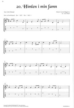 Julens bästa sånger för Gitarr Andrastämmor