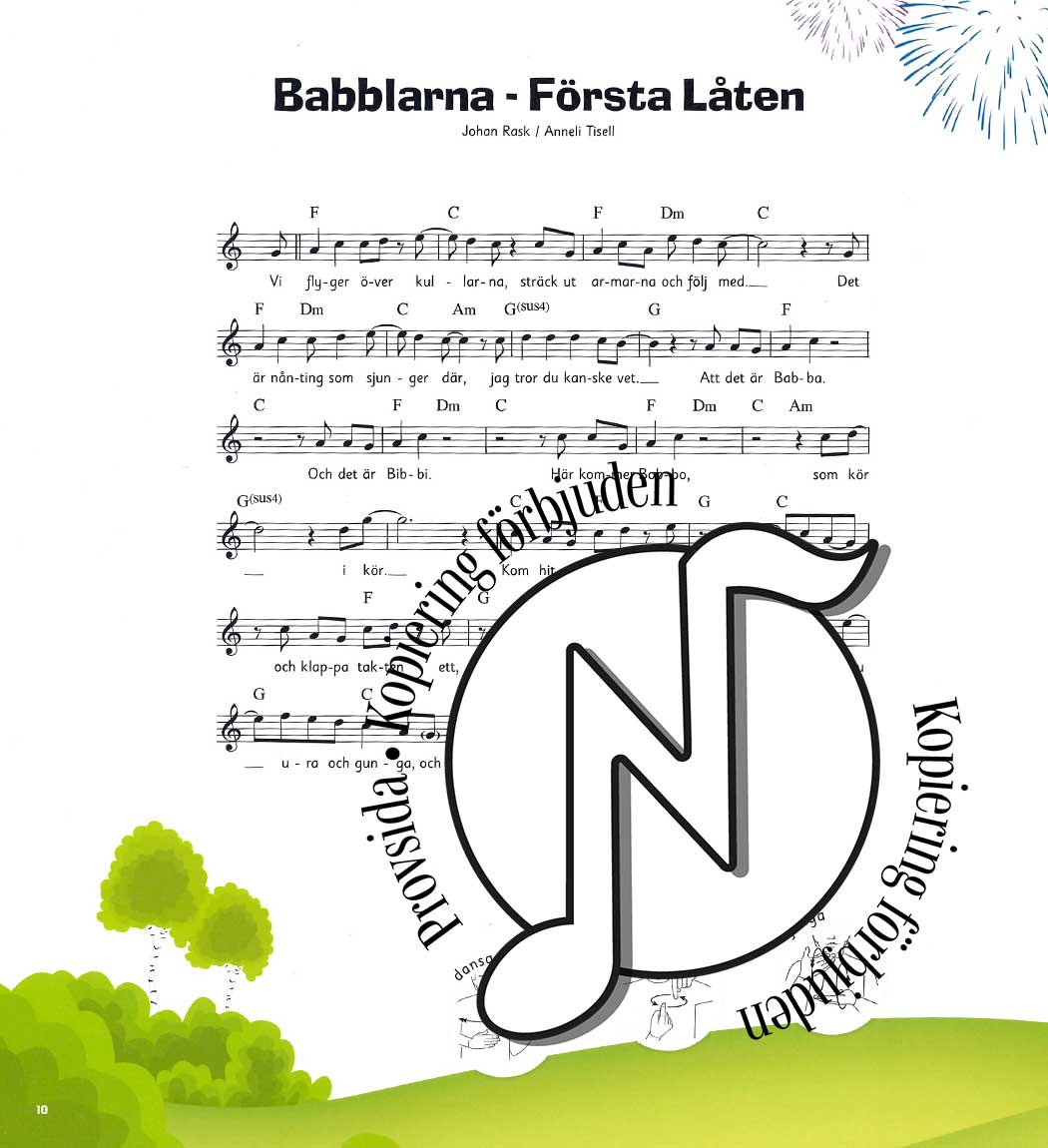 Babblarnas låtar: noter & texter