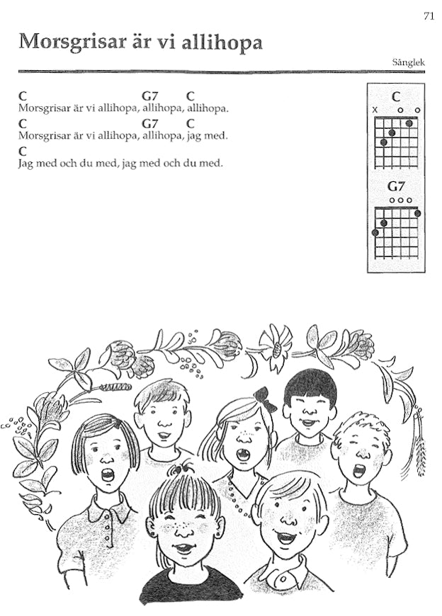 100 lätta barnvisor: Gitarr