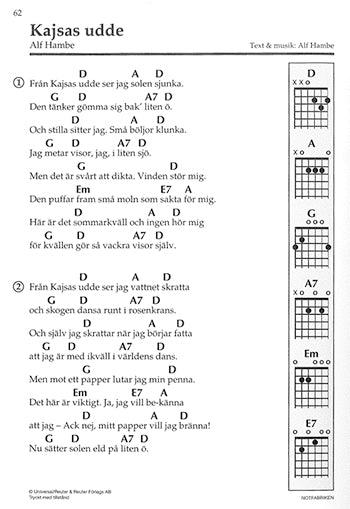 100 lätta sommarlåtar: Gitarr