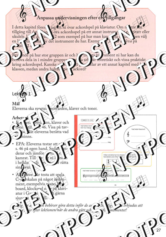 Musikpalatset 3: Lärarhandledning