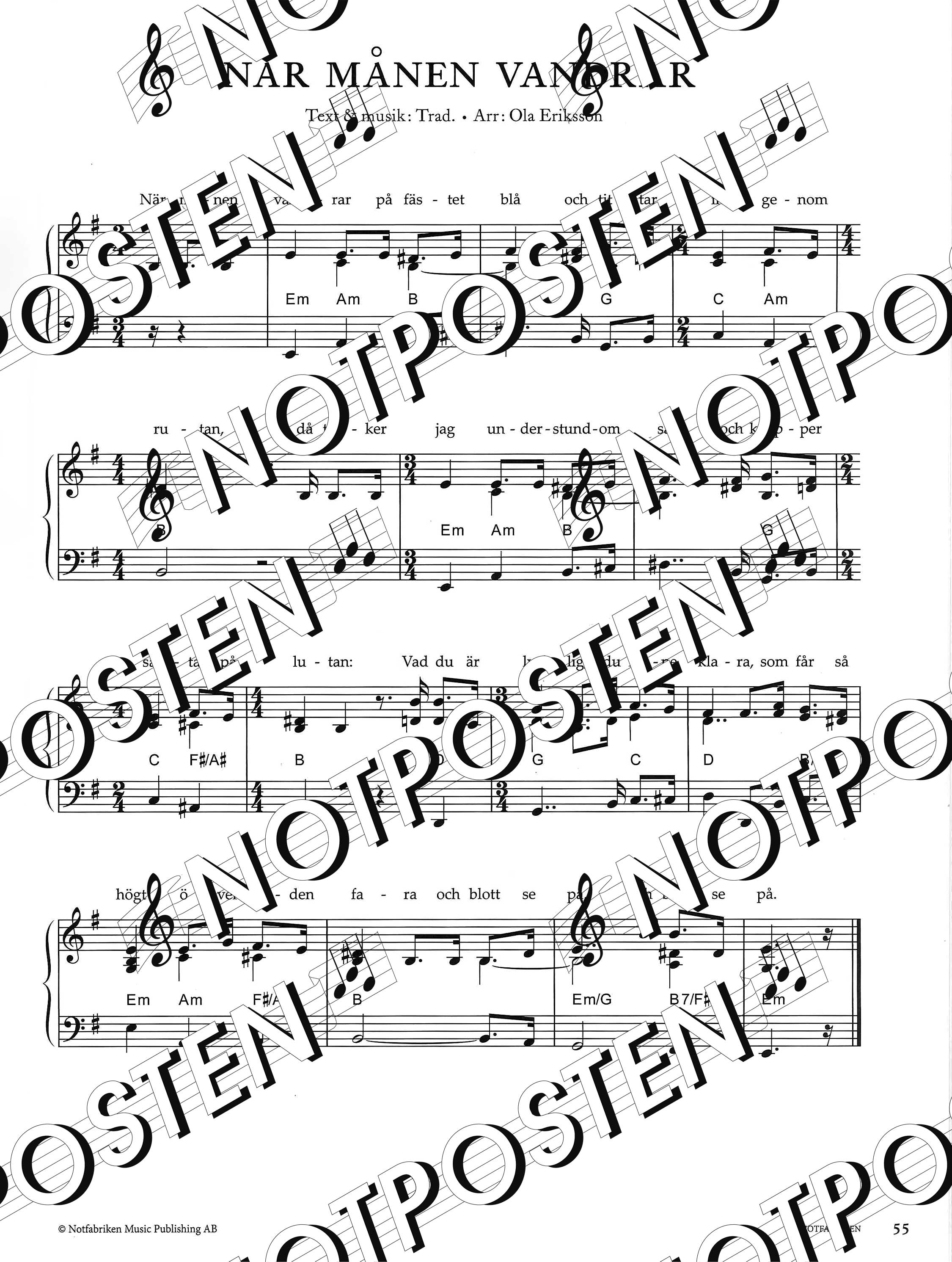 Pianoboken: Svenska låtar