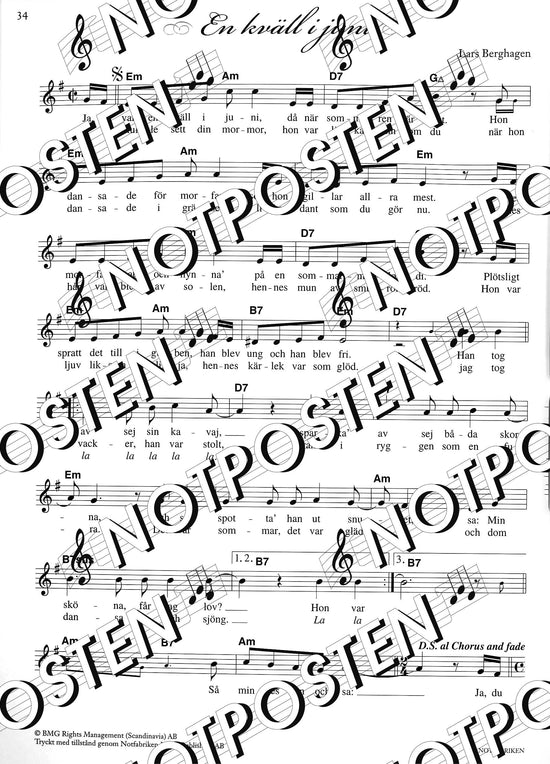 Lasse Berghagen: Sånger