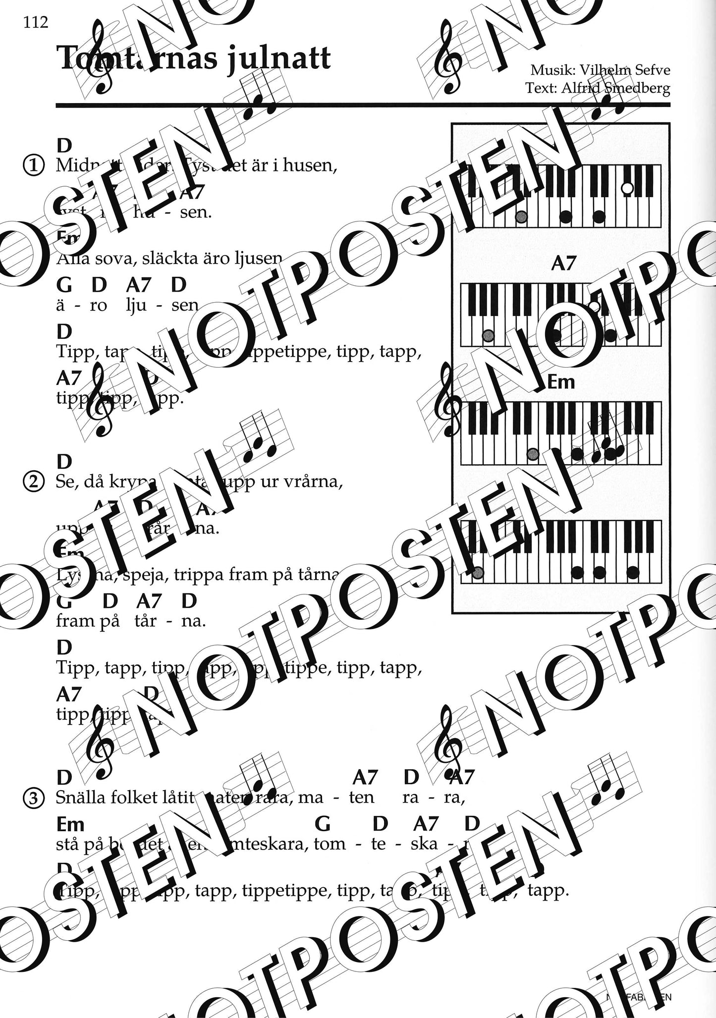 100 lätta jullåtar: Piano/Keyboard