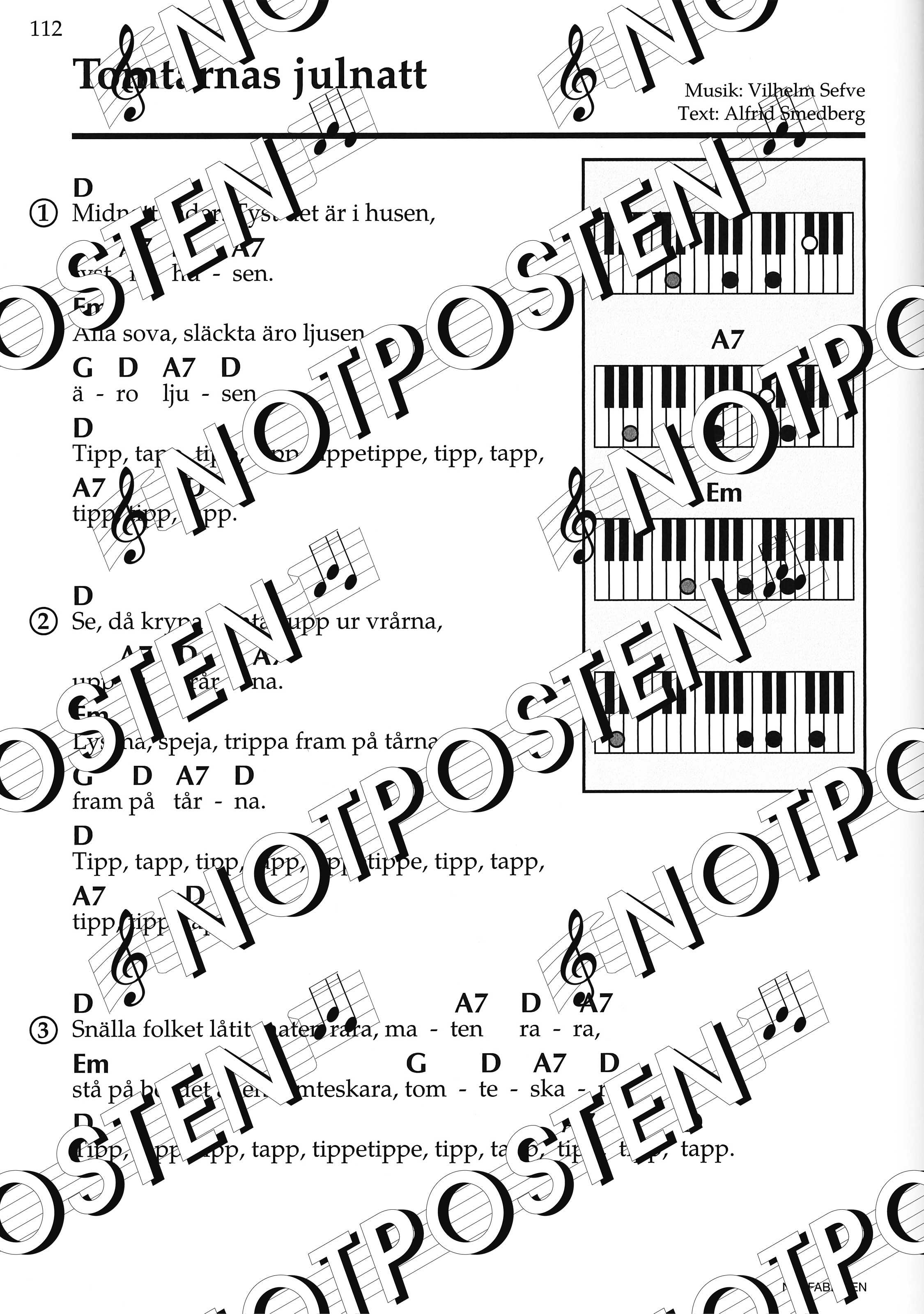 100 lätta jullåtar: Piano/Keyboard