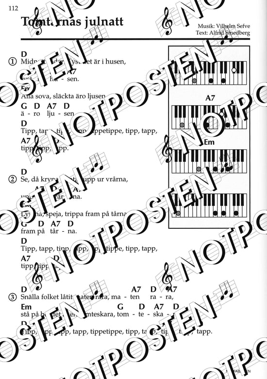 100 lätta jullåtar: Piano/Keyboard