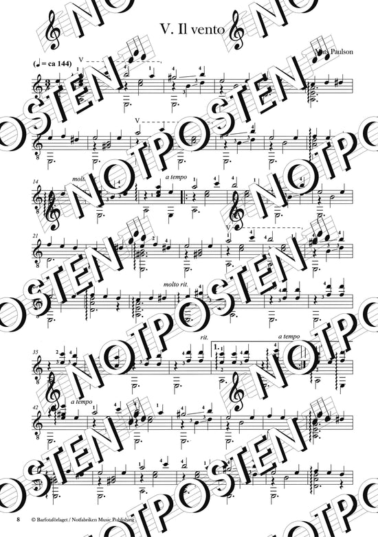 I skärgården: Gitarrsvit av Mats Paulson