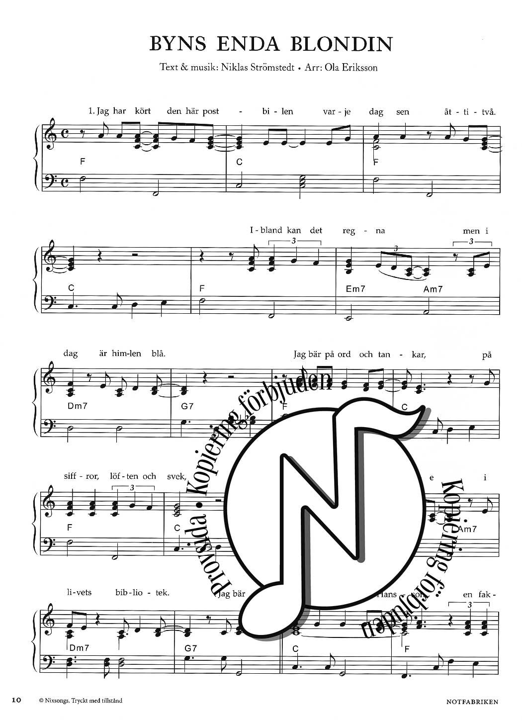 Pianoboken: Dansbandslåtar