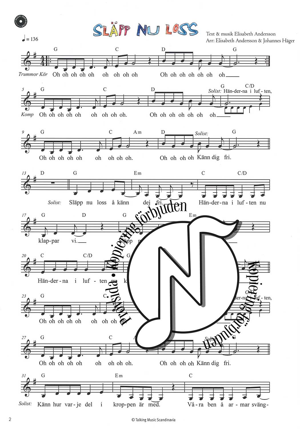 Ännu mera dansa och sjung (nothäftet)