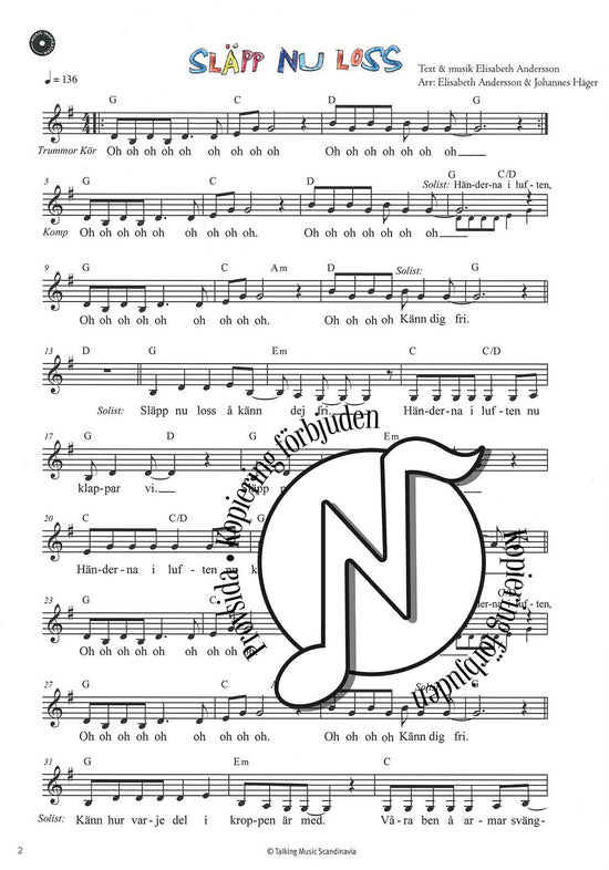 Ännu mera dansa och sjung (nothäftet)