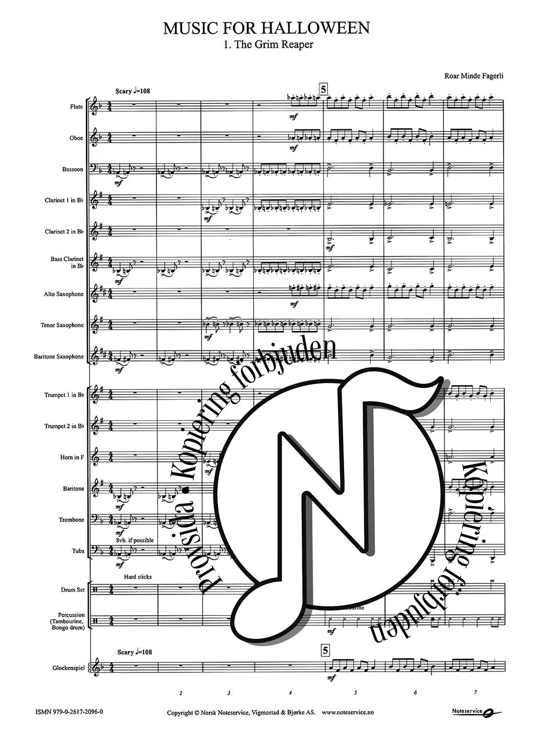 Music for beginners: Music for Halloween (Concert Band Grade 1–1,5)