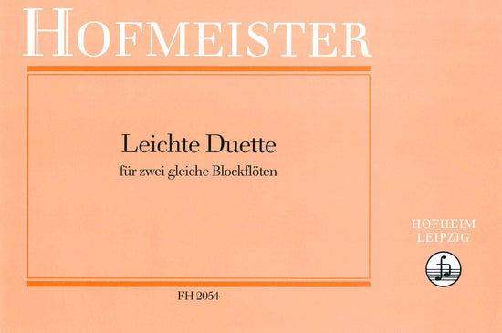 Leichte Duette Blockflöten