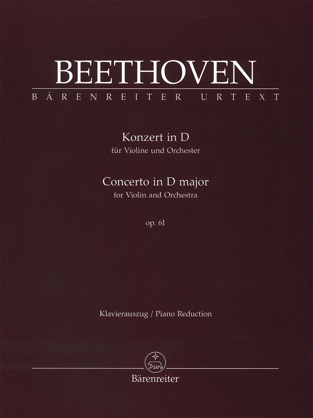 Beethoven: Concerto in D-Major for Violin and Piano op. 61