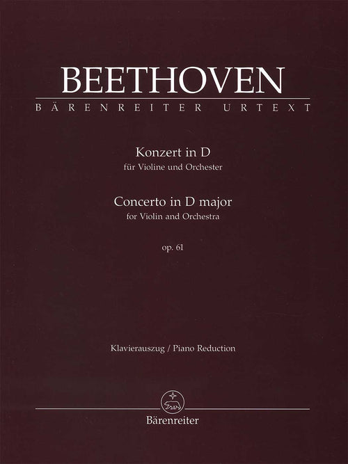 Beethoven: Concerto in D-Major for Violin and Piano op. 61