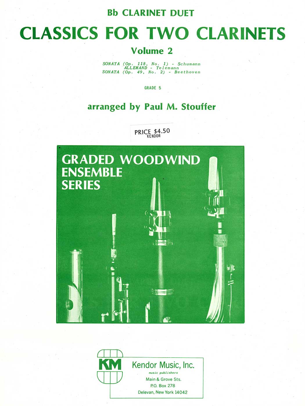 Classics for Two Clarinets Volume 2 (Bb Clarinet Duet)