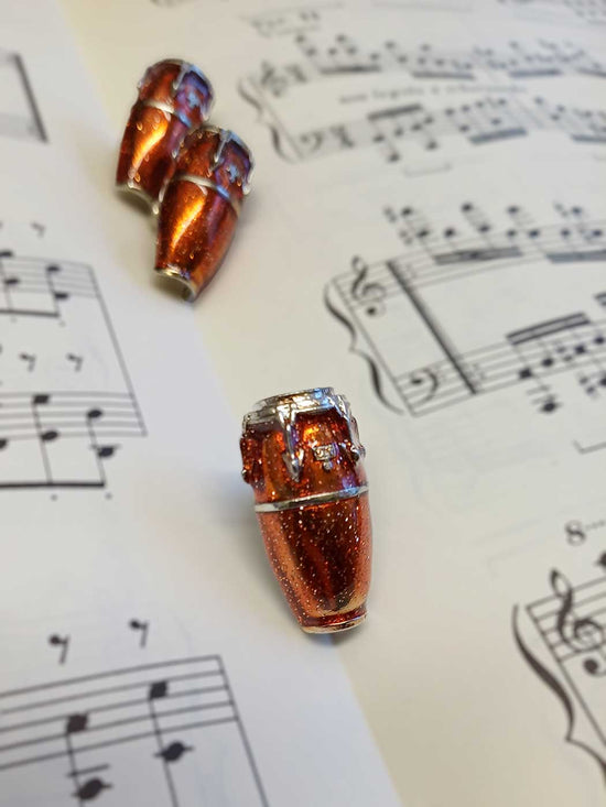 Pin Conga Drum Orange
