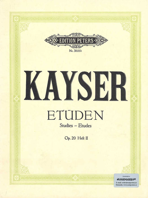Kayser Etüden Op. 20 Heft II
