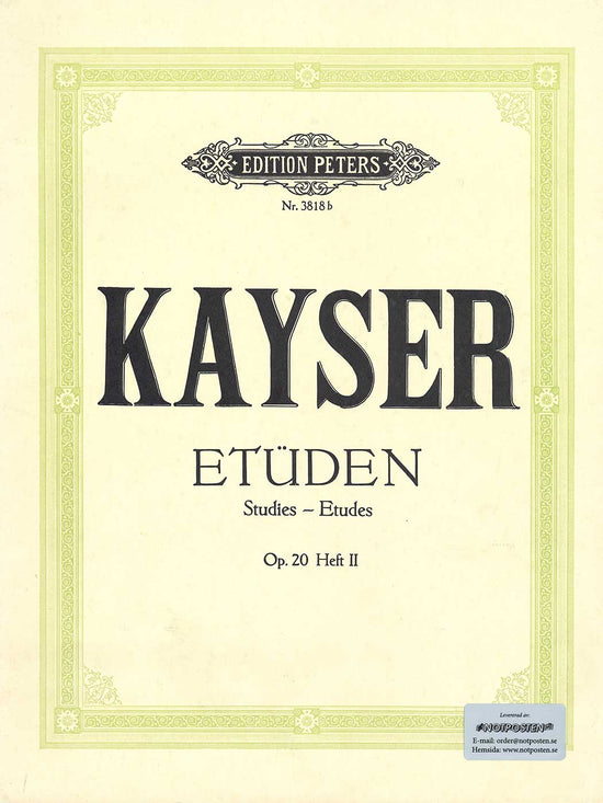 Kayser Etüden Op. 20 Heft II