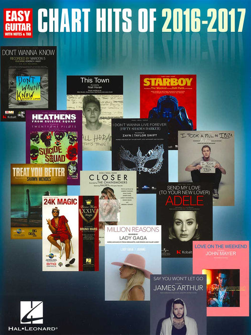 Chart Hits of 2016-2017 (Easy Guitar)