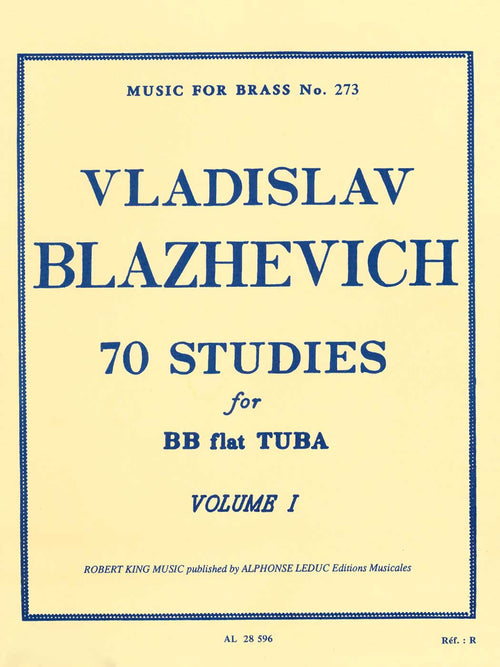 Blazhevich: 70 Studies for BB flat Tuba Volume 1