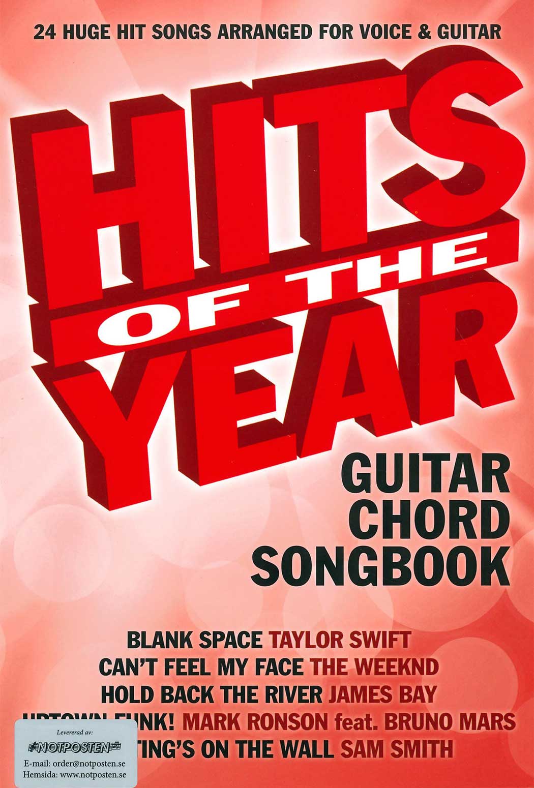 Hits of the Year 2015: Guitar Chord Songbook (Voice & Guitar)