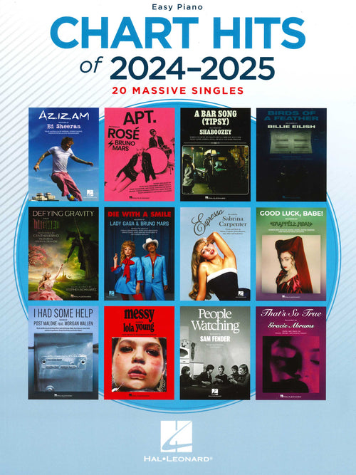 Chart Hits of 2024-2025 (Easy Piano)