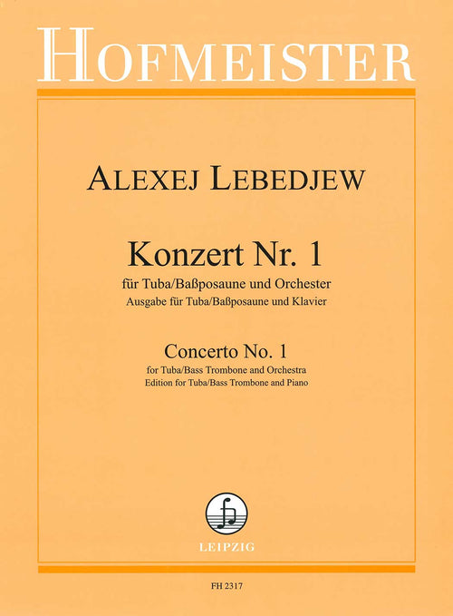 Alexej Lebedjew: Concerto No. 1 for Tuba/Bass Trombone and Piano