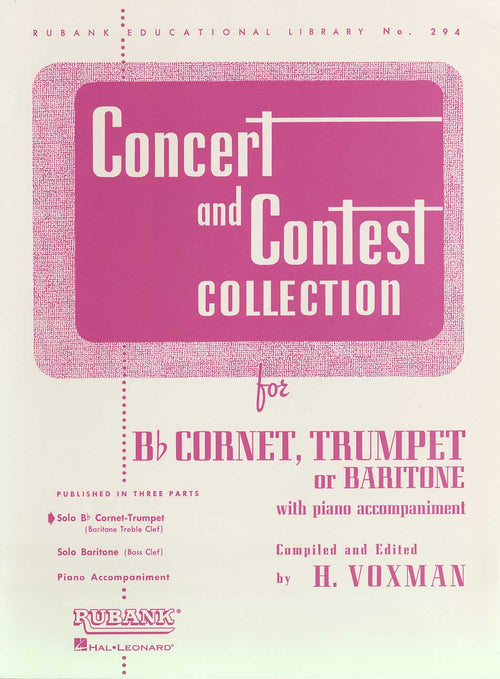 Concert and Contest Collection for Bb Cornet, Trumpet or Baritone