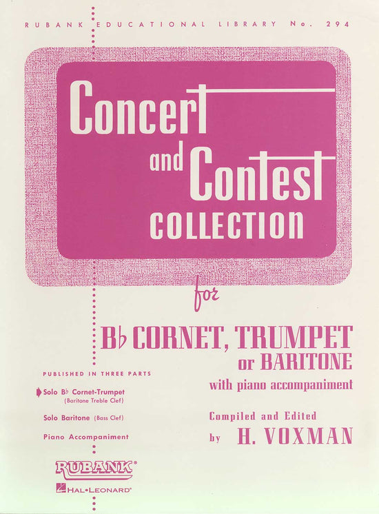 Concert and Contest Collection for Bb Cornet, Trumpet or Baritone