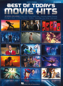 Best Of Today's Movie Hits Easy Piano