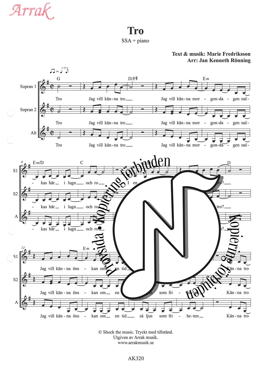 Tro SSA + Piano