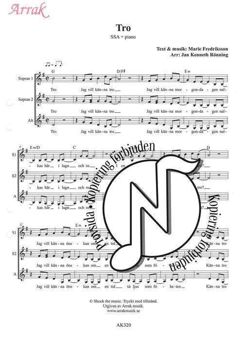 Tro SSA + Piano