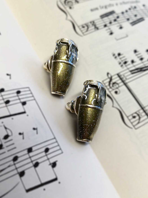 Pin Conga Drum Olivgrön