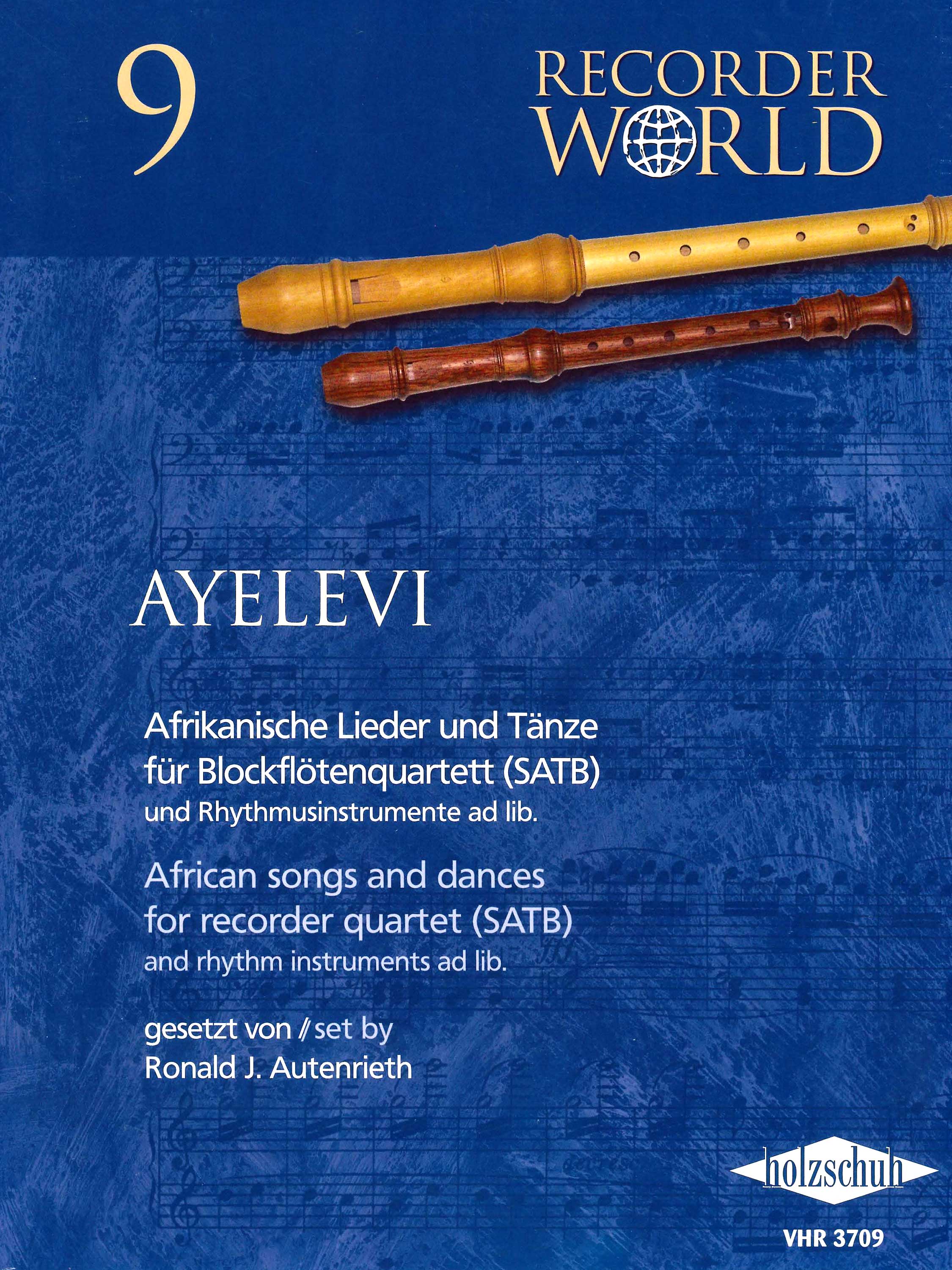 Ayelevi: African Songs & Dances for Recorder Quartet (SATB)