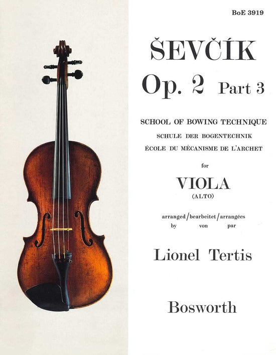 Ševcík Op. 2 Part 3: School of Bowing Technique for Viola