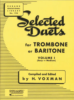 Rubank Selected Duets For Trombone Or Baritone