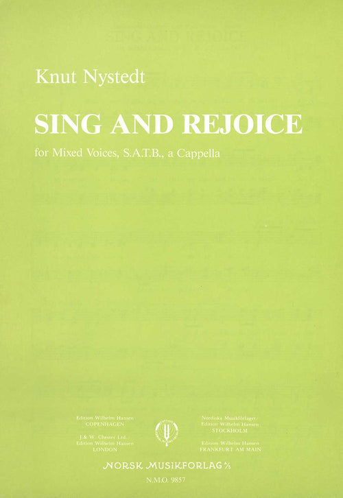 Sing and Rejoice for Mixed Voices, SATB, A Cappella