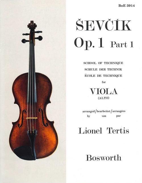 Ševcík Op. 1 Part 1: School of Technique for Viola
