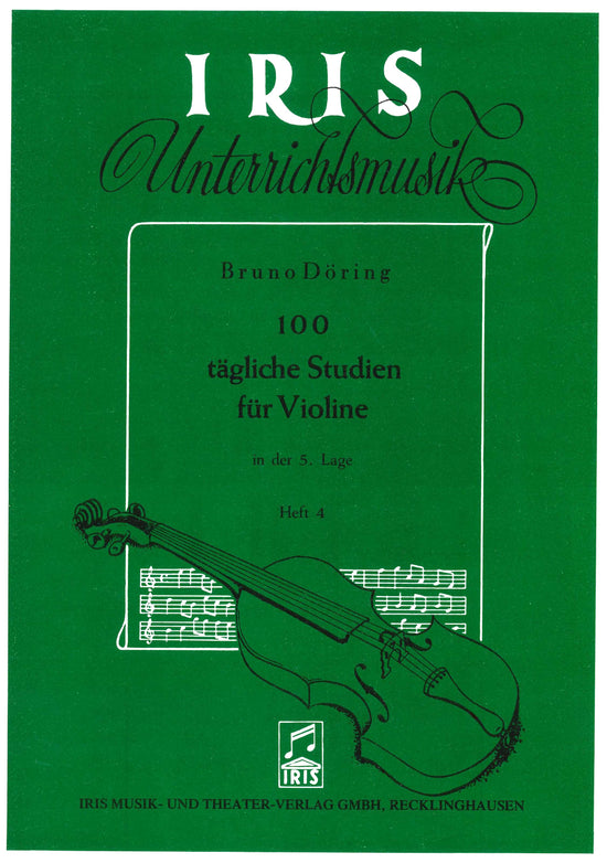 Döring: 100 tägliche Studien für Violin (in der 5. Lage) Heft 4