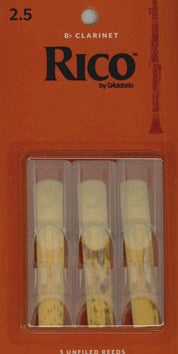 Rico rörblad Bb-klarinett 3-pack. 2,5