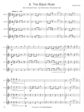 14 Intermediate Flute Quartets